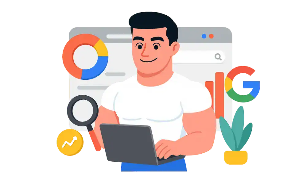 Òscar Bordetas, especialista en SEO, analizando datos para una estrategia de posicionamiento web.