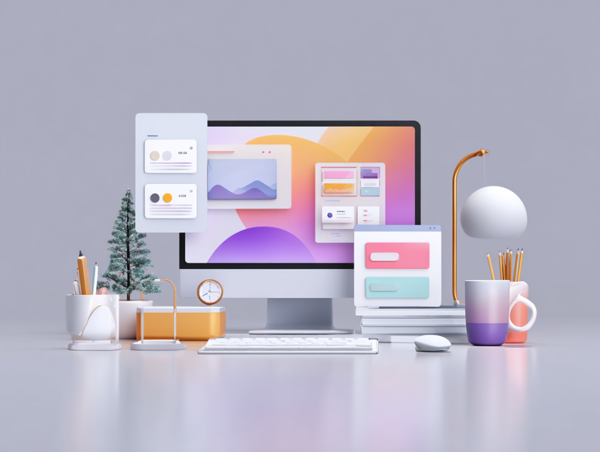 Comparativa visual entre un diseño web a medida que inspira confianza y un diseño de plantilla genérico.