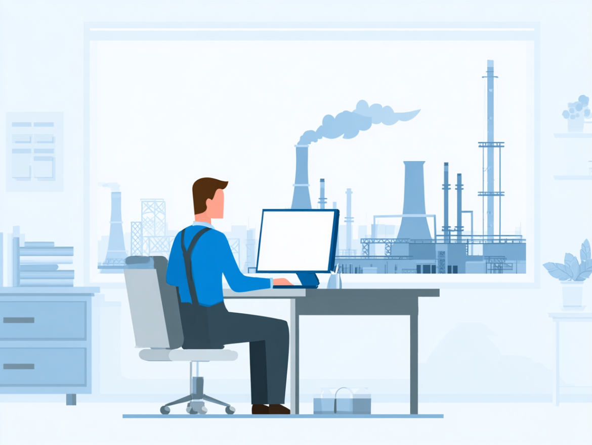 Formulario de solicitud de presupuesto (RFQ) en la web de una empresa industrial.