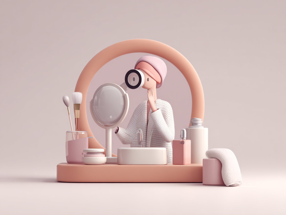 Herramienta de diagnóstico de piel en una tienda online de skincare.
