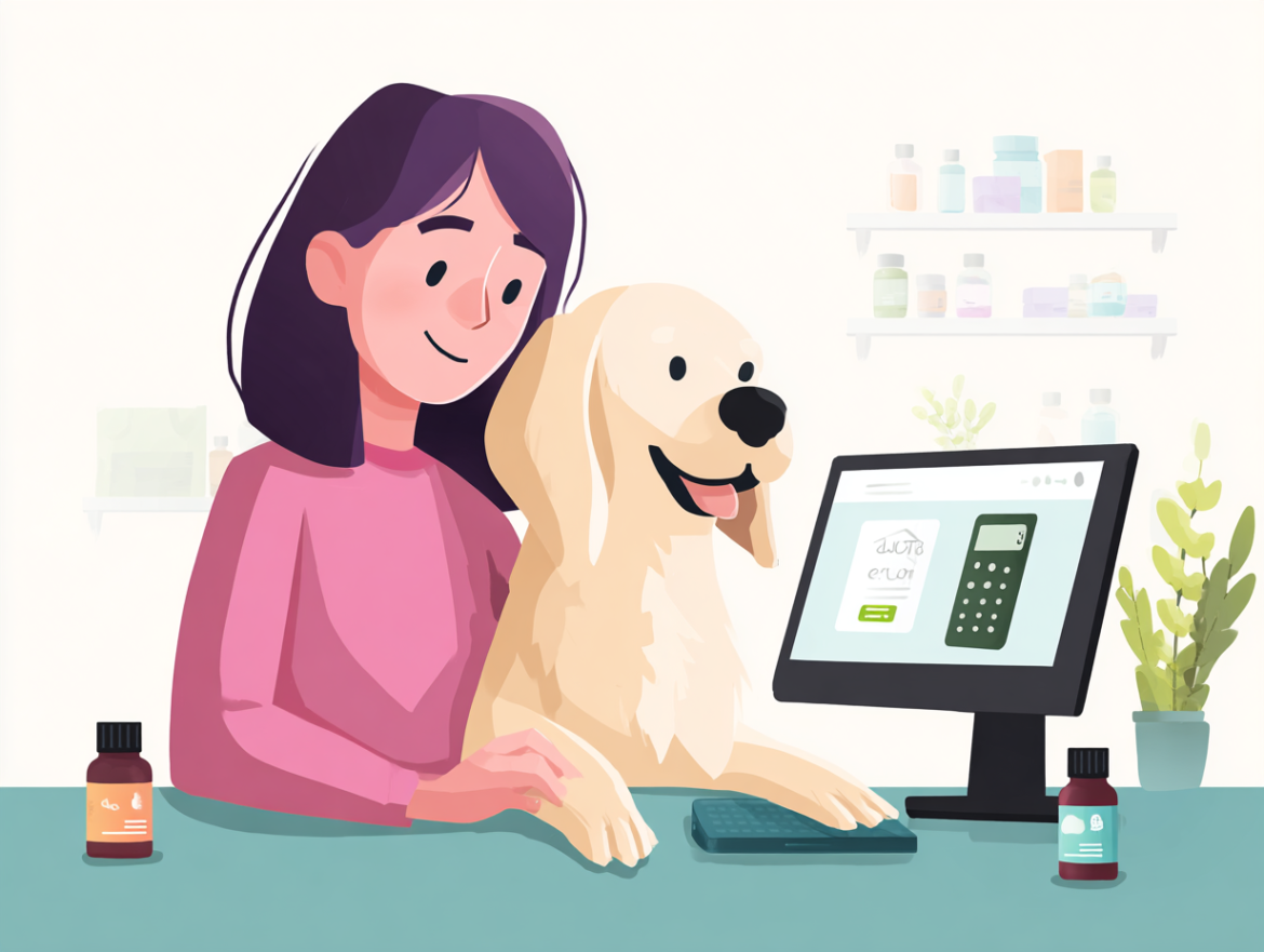 Calculadora de ración diaria en una tienda online de alimentación natural para perros.