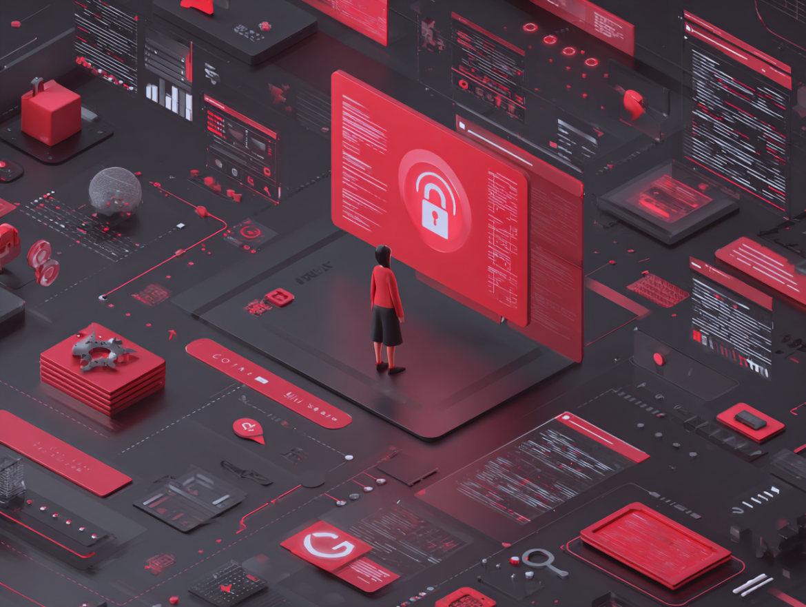 Ilustración conceptual de un escudo protegiendo una web a medida, simbolizando la robustez y seguridad de un código privado.