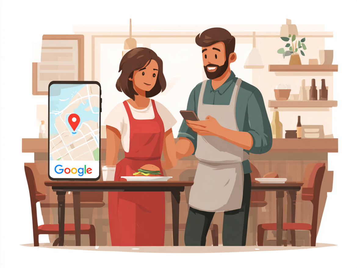 Optimización del perfil de Google Business para un restaurante, clave en el SEO local para hostelería.