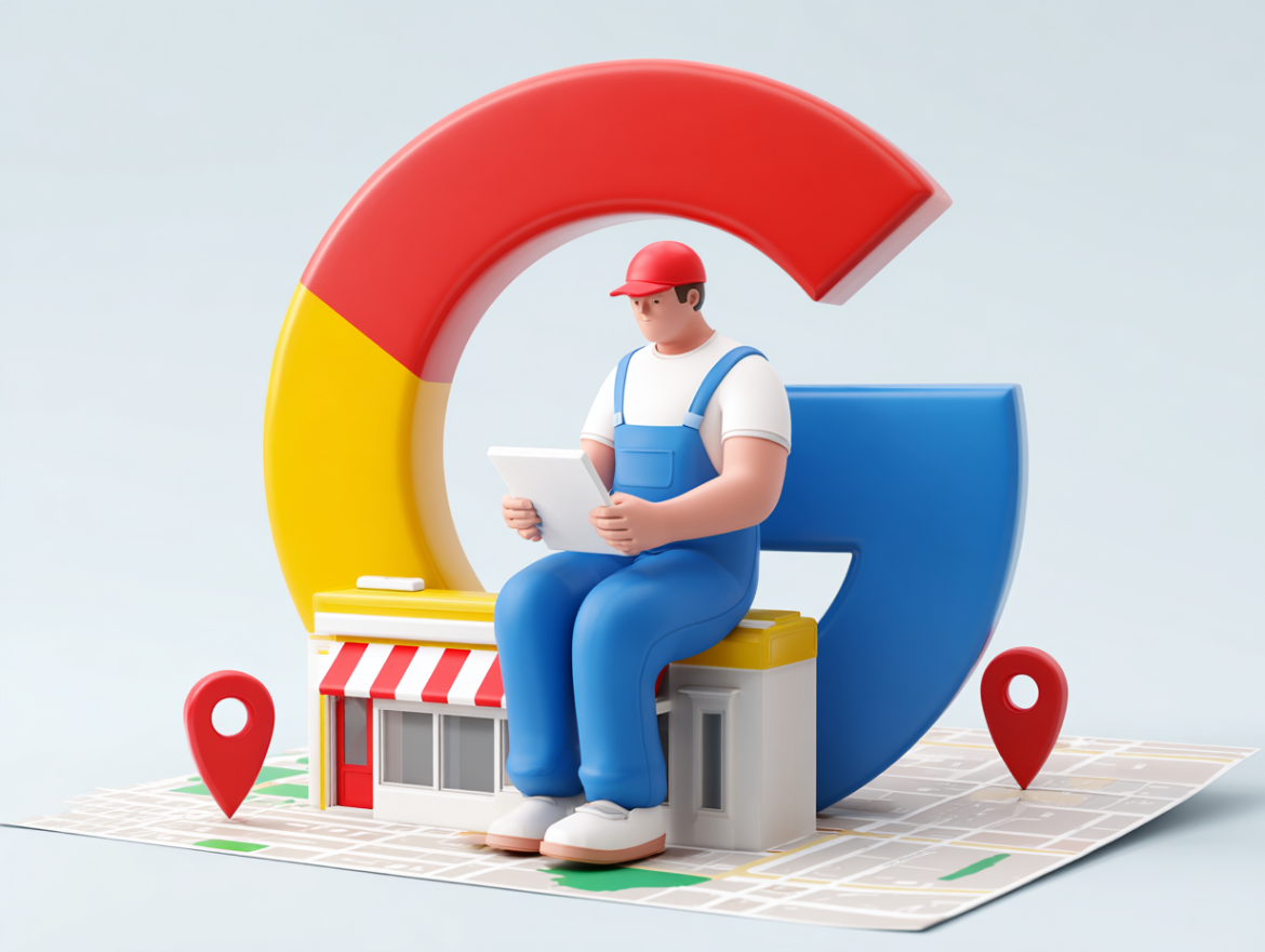 Mapa de Google mostrando una empresa de servicios de urgencia en primera posición gracias al SEO local.