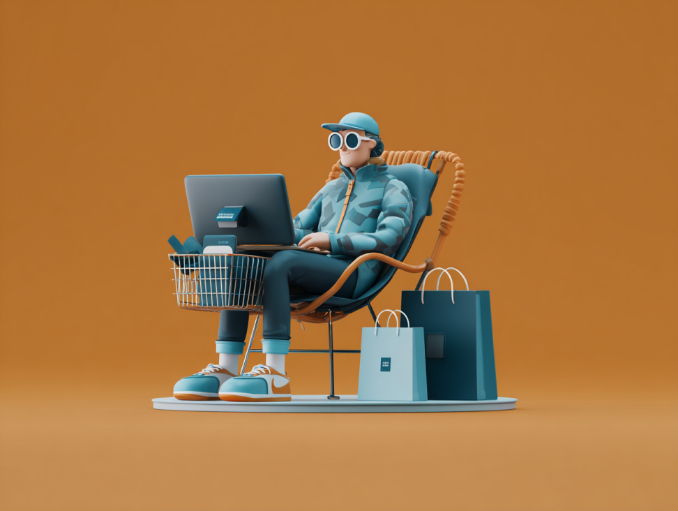 Diagrama comparativo mostrando un ecosistema de Shopify simple frente a un complejo ecosistema de ecommerce a medida integrado con ERP, CRM, y logística.